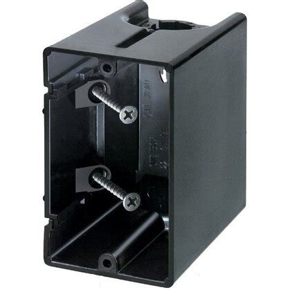 arlington f101 switch outlet box 1-gang 3-1 2 deep non-metallic|Arlington 1 gang box.